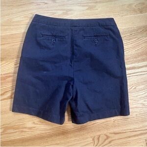 Lands End navy shorts mom jeans mom shorts mid rise trouser size 4